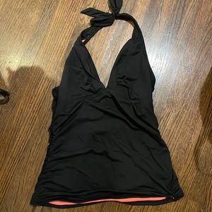 Athleta black slimming MT swim tankini